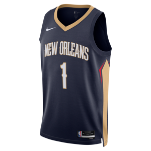 New Orleans Pelicans Icon Edition 2022/23 Nike Dri-FIT NBA Swingman-trøje til mænd - blå blå S