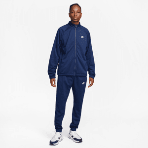 Nike Club-tracksuit i polyesterstrik til mænd - blå blå 3XL