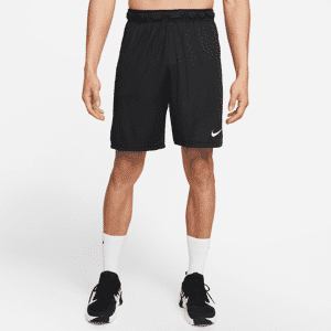 Maskinstrikkede Nike Dri-FIT-træningsshorts (20 cm) til mænd - sort sort XL