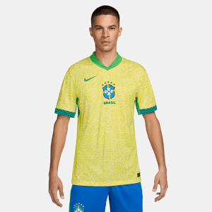 Brasilien 2024 Stadium Home Nike Dri-FIT Replica-fodboldtrøje til mænd - gul gul S