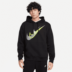Nike Sportswear – pullover-hættetrøje i fleece til mænd - sort sort XL