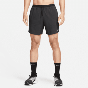 Nike Stride Dri-FIT-løbeshorts med indershorts (18 cm) til mænd - sort sort L