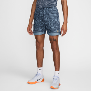 NikeCourt Heritage Dri-FIT-tennisshorts (15 cm) med print til mænd - blå blå M