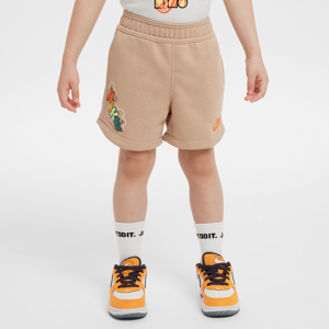 Nike Sportswear Create Your Own Adventure-shorts i french terry med grafik til småbørn - brun brun 2T