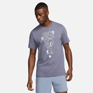 Nike Fitness-T-shirt til mænd - grå grå S