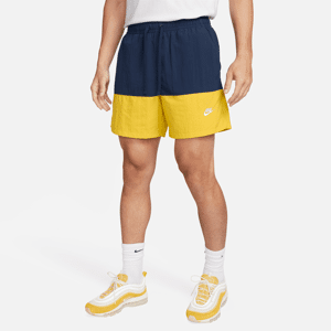 Vævede Nike Club-shorts med farveblokdesign til mænd - blå blå XXL