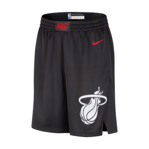 Miami Heat 2023/24 City Edition Nike Dri-FIT NBA Swingman-shorts til mænd - sort sort XXL