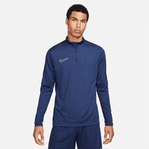 Nike Academy Dri-FIT-fodboldtrøje med 1/2 lynlås til mænd - blå blå M