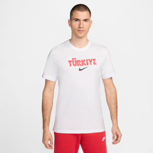 Tyrkiet Crest Nike Football-T-shirt til mænd - hvid hvid XXL
