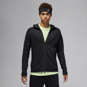 Jordan Dri-FIT Sport-Air Fleece-hættetrøje med fuld lynlås til mænd - sort sort L