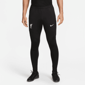 Maskinstrikkede Liverpool FC Strike Nike Dri-FIT-fodboldbukser til mænd - sort sort XXL