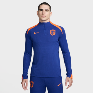 Maskinstrikket Holland Strike Elite Nike Dri-FIT ADV-fodboldtræningstrøje til mænd - blå blå S