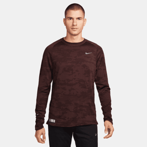 Langærmet Nike Therma-FIT ADV Running Division-løbeoverdel til mænd - brun brun M