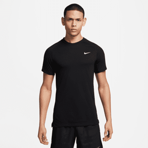 Kortærmet Nike Flex Rep-Dri-FIT-fitnesstrøje til mænd - sort sort XL