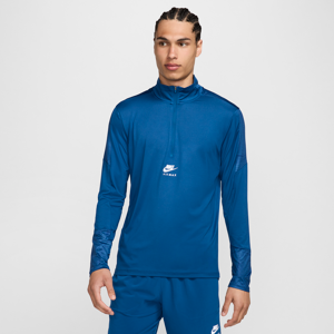 Nike Air Max Dri-FIT-overdel med 1/4 lynlås til mænd - blå blå XXL