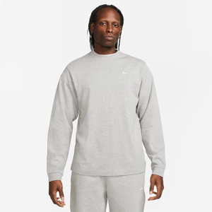 Langærmet Nike Solo Swoosh-overdel til mænd - grå grå XL
