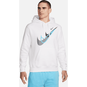 Nike Sportswear – pullover-hættetrøje i fleece til mænd - hvid hvid S