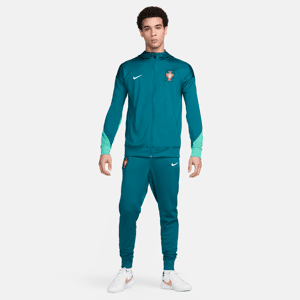 Maskinstrikket Portugal Strike Nike Dri-FIT-fodboldtracksuit med hætte til mænd - grøn grøn XXL