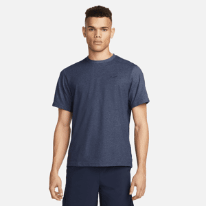 Alsidig Nike Primary Dri-FIT-overdel med korte ærmer til mænd - blå blå L