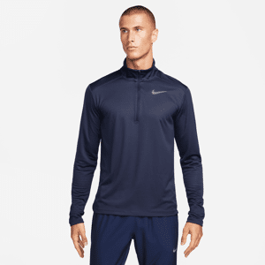 Nike Pacer-løbeoverdel med 1/2 lynlås til mænd - blå blå S