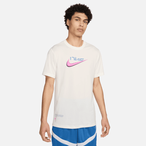 Nike Dri-FIT–basketball-T-shirt til mænd - hvid hvid L