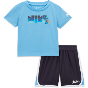 Nike Sportswear Coral Reef-sæt med meshshorts til babyer - grå grå 18M