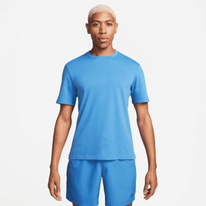 Alsidig Nike Primary Dri-FIT-overdel med korte ærmer til mænd - blå blå XXL