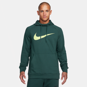 Nike Dry Graphic-fitnesspullover med Dri-FIT-hætte til mænd - grøn grøn 3XL Tall