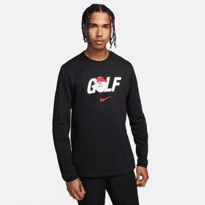 Langærmet Nike-golf-T-shirt til mænd - sort sort XL