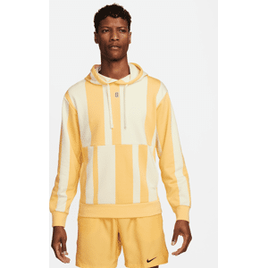 NikeCourt Heritage Dri-FIT-tennishættetrøje i fleece til mænd - brun brun XXL