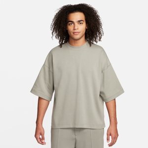 Overdimensioneret Nike Sportswear Tech Fleece Reimagined-sweatshirt med korte ærmer til mænd - grå grå XS
