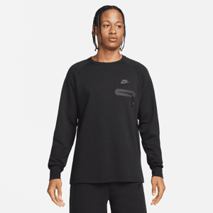 Let og langærmet Nike Tech Fleece-trøje til mænd - sort sort S