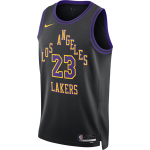 Lebron James Los Angeles Lakers City Edition 2023/24 Nike Dri-FIT NBA Swingman-trøje til mænd - sort sort XXL