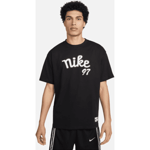 Nike Max90-basketball-T-shirt til mænd - sort sort L