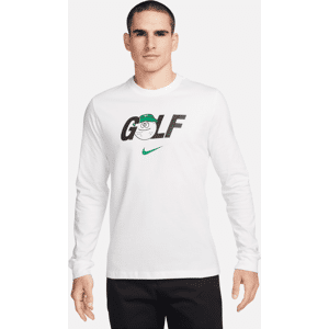 Langærmet Nike-golf-T-shirt til mænd - hvid hvid L