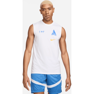 Nike Ja Dri-FIT-basketball-T-shirt uden ærmer til mænd - hvid hvid M