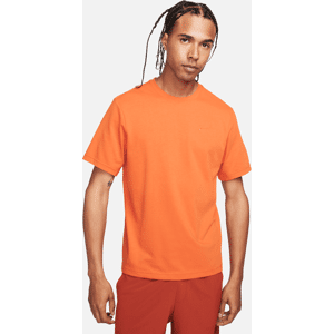 Alsidig Nike Primary Dri-FIT-overdel med korte ærmer til mænd - Orange Orange M