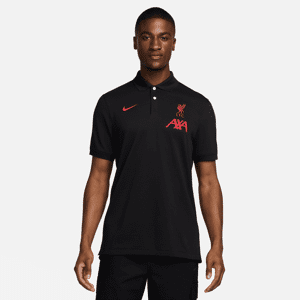 Liverpool FC The Nike Polo Dri-FIT-fodboldpolotrøje til mænd - sort sort XXL