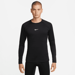 Nike Pro Warm-langærmet overdel til mænd - sort sort S
