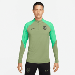Maskinstrikket Atlético de Madrid Strike Nike Dri-FIT-fodboldtræningstrøje til mænd - grøn grøn XL