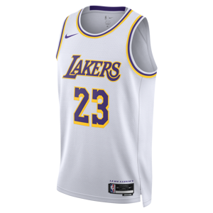 Los Angeles Lakers Association Edition 2022/23-Nike Dri-FIT NBA Swingman-trøje til mænd - hvid hvid XXL