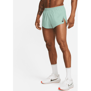 Nike AeroSwift-løbeshorts (5 cm) med indershorts til mænd - grøn grøn XXL