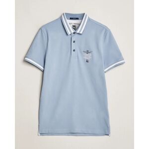 Aeronautica Militare Tipped Polo Glacier Blue men L Blå