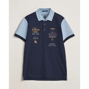 Aeronautica Militare Heritage Polo Navy/Glacier Blue men M Blå