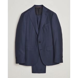 Canali Capri Super 130s Wool Suit Navy men 54 Blå