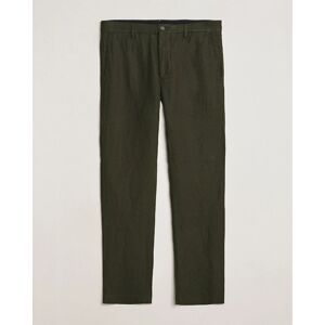 NN07 Theo Linen Trousers Rosin Green men W30L32 Grøn