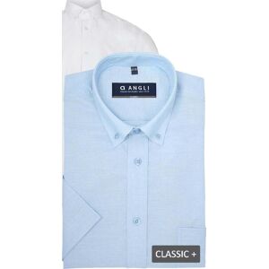 Angli 24 6901 30 Oxford Buttondown S/s Classic+ Hvid 49-50