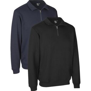 Pro Wear 0384 Care Sweat  Ubørstet   ¼ Zip-Sort-L