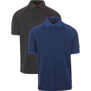 Trespass Kelleth - Male Dlx Polo Top  Navy Marl 2xs