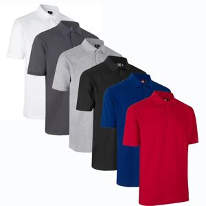 Id 0330 Pro Wear Poloshirt Med Trykknap-Hvid-L